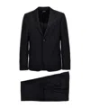 Zegna Long-sleeved Lapel Suit In Black
