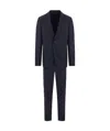 Zegna Single-breasted Suit In Black