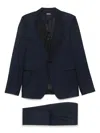 Zegna Single-breasted Suit In Blue