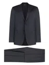 Zegna Single-breasted Suit In Blue