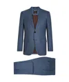 Zegna Single-breasted Suit In Blue