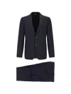 Zegna Single-breasted Suit In Blue
