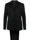 Zegna Single-breasted Suit In Black