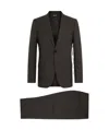 Zegna Single-breasted Suit In Brown