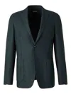 Zegna Single-breasted Suit Jacket In Black