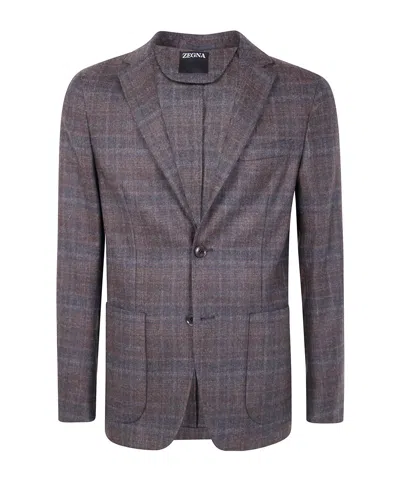 ZEGNA ZEGNA SINGLE BREASTED TAILORED JACKET