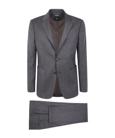 ZEGNA ZEGNA SINGLE-BREASTED TAILORED SUIT