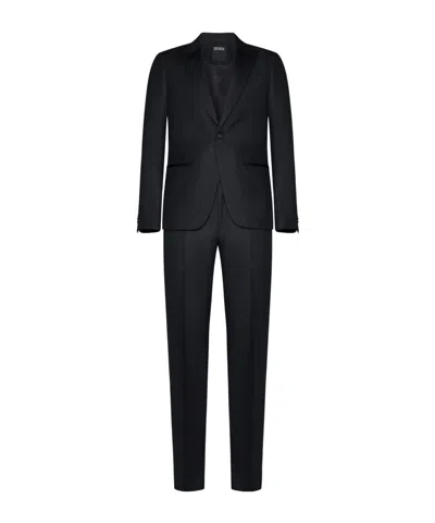 ZEGNA Z ZEGNA SINGLE-BREASTED TWO-PIECE TAILORED SUIT
