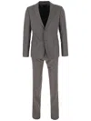 Zegna Grey Suit Wool Back Vent In Grey