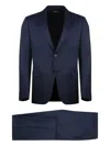 Zegna Single-breasted Suit In Blue