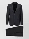 Zegna Single Button Suit With Flat Front Trousers