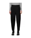 Zegna Straight Pleated Casual Pants In Black