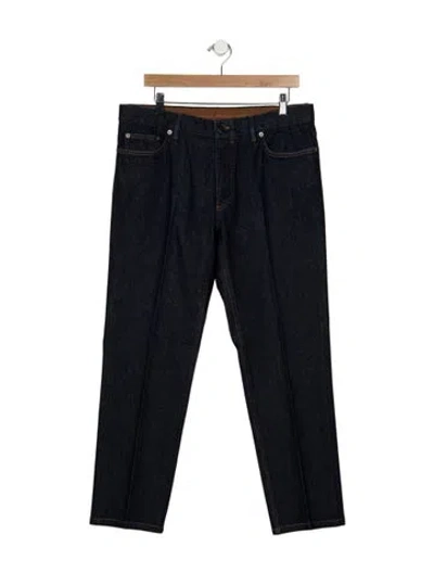 Pre-owned Zegna Skinny Jeans In Blue