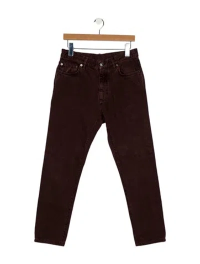 Pre-owned Zegna Skinny Jeans In Brown