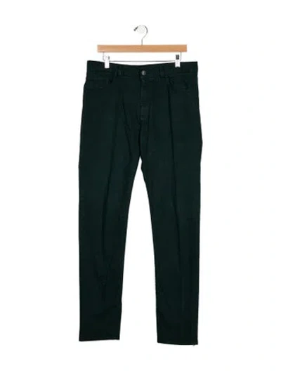 Pre-owned Zegna Skinny Jeans In Green
