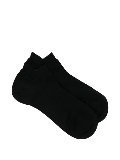 Zegna Sleek Dash Socks In Black