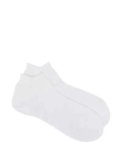 Zegna Sleek Dash Socks In White