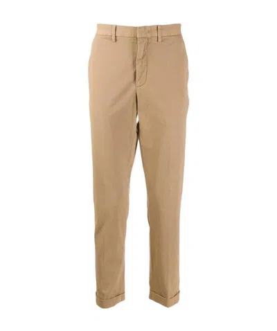 Zegna Slim Casual Pants In Nude