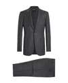 Zegna Slim-cut Single-breasted Suit In Black