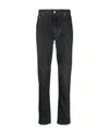 Zegna Jean Roccia En Lin Et Coton Extensible Taupe Foncé In Black
