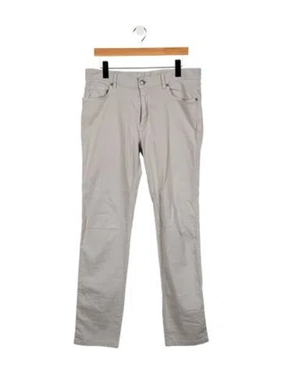 Pre-owned Zegna Slim Fit Jeans In Gray
