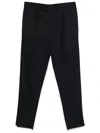 Zegna Pressed Crease Tailored Trousers In Black