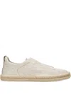 Zegna Triple Stitch Slip-on Espadrilles In Neutral