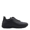 Zegna Monte Sneakers With Triple Stitching Design In Black