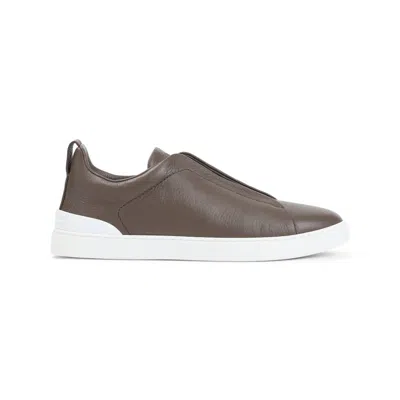 ZEGNA SNEAKERS BROWN