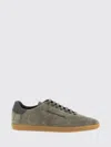 Zegna Suede Sneakers In Gray
