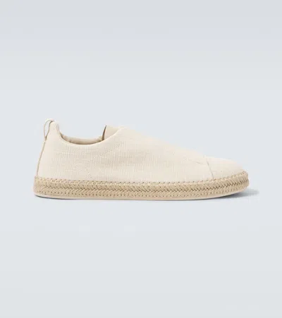 ZEGNA TRIPLE STITCH ESPADRILLES