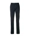 Zegna Solid Color Casual Pants In Black