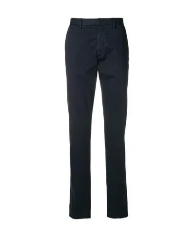 Zegna Solid Color Casual Pants In Black