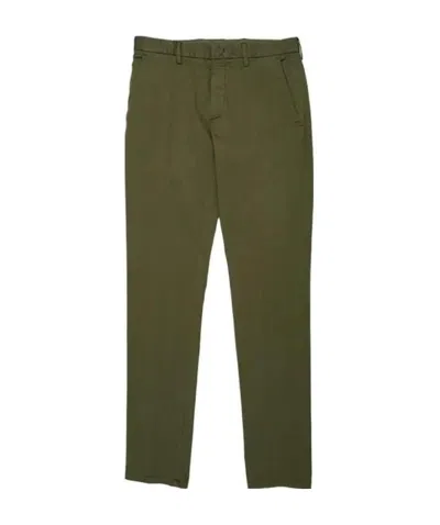 Zegna Solid Color Casual Pants In Green