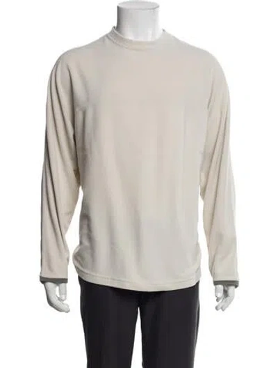 Pre-owned Zegna Sport Crew Neck Long Sleeve Pullover In Gray
