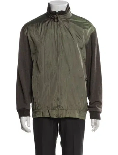 Pre-owned Zegna Sport Windbreaker In Green
