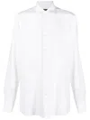 Zegna Cotton And Cashmere-blend Twill Shirt In White