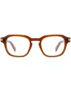 Zegna Square-frame Glasses In 褐色