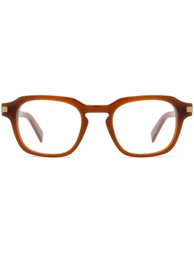 Zegna Square-frame Glasses In Brown