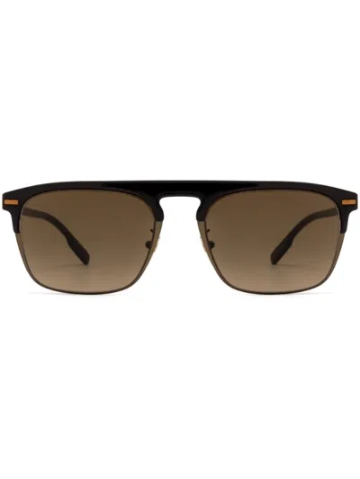 Zegna Square-frame Sunglasses
