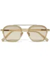 Zegna Orizzonte Ii Sonnenbrille Mit Rundem Gestell In Neutrals