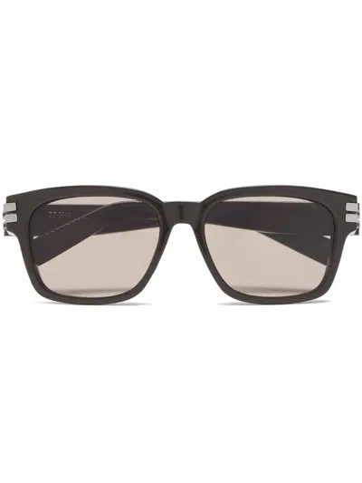 Zegna Square-frame Tinted Sunglasses In Green