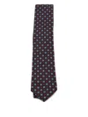 Zegna Square-pattern Tie In Brown