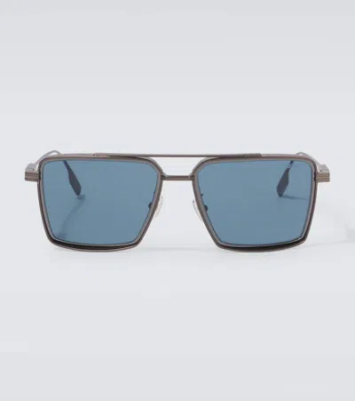 Zegna Square Sunglasses In Black