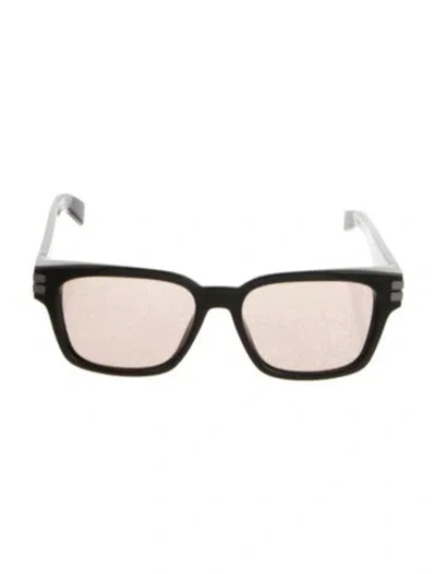 Pre-owned Zegna Square Tinted Sunglasses In Green