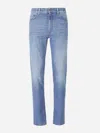 Zegna Straight City Jeans In Blue