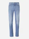 Zegna Straight City Jeans In Blue
