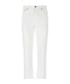 Zegna White Rinse-washed Stretch Cotton Roccia Jeans In White