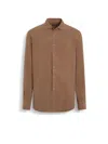 ZEGNA ZEGNA STRAIGHT HEM REGULAR FIT SHIRT