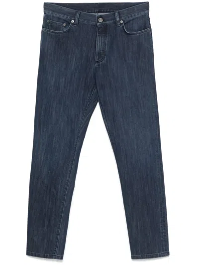 Zegna Straight Jeans In Black